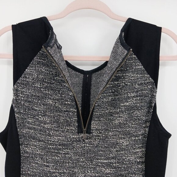 Eileen Fisher Tweed Jacket Dress Suit Set Medium Black Gray Officecore Business - Picture 9 of 16